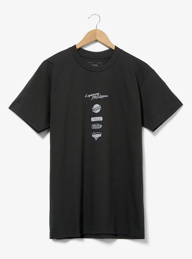 Disney Pixar Cars Lightning McQueen Badges T-Shirt - BoxLunch Exclusive