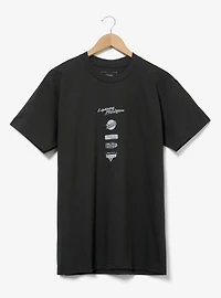 Disney Pixar Cars Lightning McQueen Badges T-Shirt - BoxLunch Exclusive