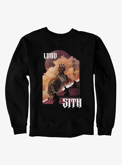 Star Wars Darth Maul Lord Sith Chinese Writing Sweatshirt Box Lunch Exclusive