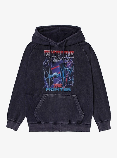 Star Wars Empire Racing Tie Fighter Electric Mineral Wash Hoodie