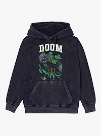Marvel Dr Doom Finger Blast Mineral Wash Hoodie