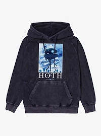 Star Wars Hoth Echo Base Poster Mineral Wash Hoodie