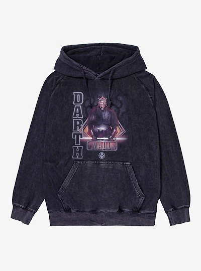 Star Wars Darth Maul Stare Down Mineral Wash Hoodie
