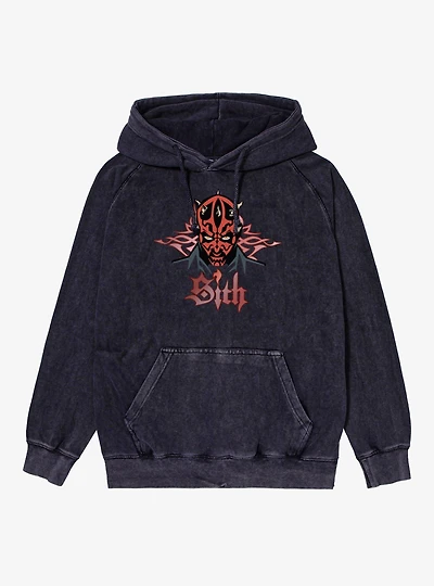 Star Wars Darth Maul Sith Cyber Sigil Mineral Wash Hoodie