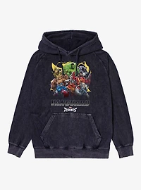 Marvel Rivals Vanguard Power Characters Mineral Wash Hoodie