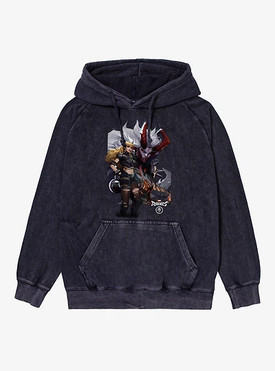 Marvel Rivals Magik Shadow Looming Mineral Wash Hoodie
