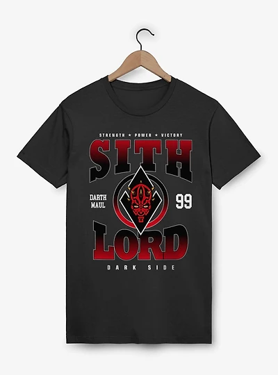 Star Wars Darth Maul Sith Lord Strength Power Victory Collegiate T-Shirt