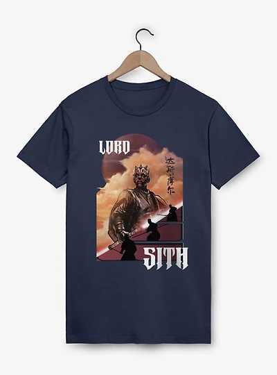 Star Wars Darth Maul Lord Sith Chinese Writing T-Shirt Box Lunch Exclusive