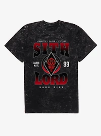 Star Wars Darth Maul Sith Lord Strength Power Victory Collegiate Mineral Wash T-Shirt