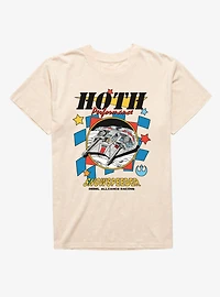 Star Wars Hoth Performance Snow Speeder Racing Rebel Alliance Mineral Wash T-Shirt