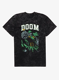 Marvel Dr Doom Finger Blast Mineral Wash T-Shirt