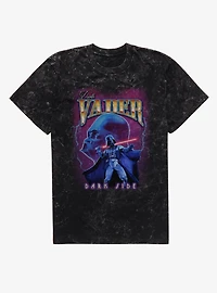 Star Wars Darth Vader Dark Side Lightning Collage Mineral Wash T-Shirt