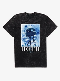 Star Wars Hoth Echo Base Poster Mineral Wash T-Shirt