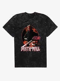 Star Wars Darth Maul The Duelist Fight Mineral Wash T-Shirt