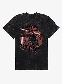 Star Wars Episode I The Phantom Menace Darth Maul Jump Mineral Wash T-Shirt