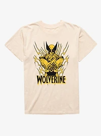 Marvel X-Men Wolverine Claws Up Mineral Wash T-Shirt
