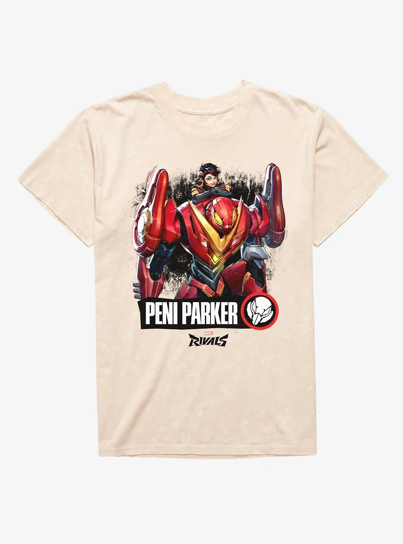 Marvel Rivals Peni Parker And SP//dr Mineral Wash T-Shirt