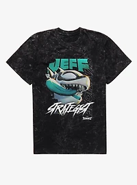 Marvel Rivals Jeff The Land Shark Symbiote Strategist Mineral Wash T-Shirt
