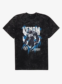 Marvel Rivals Venom Action Splash Mineral Wash T-Shirt