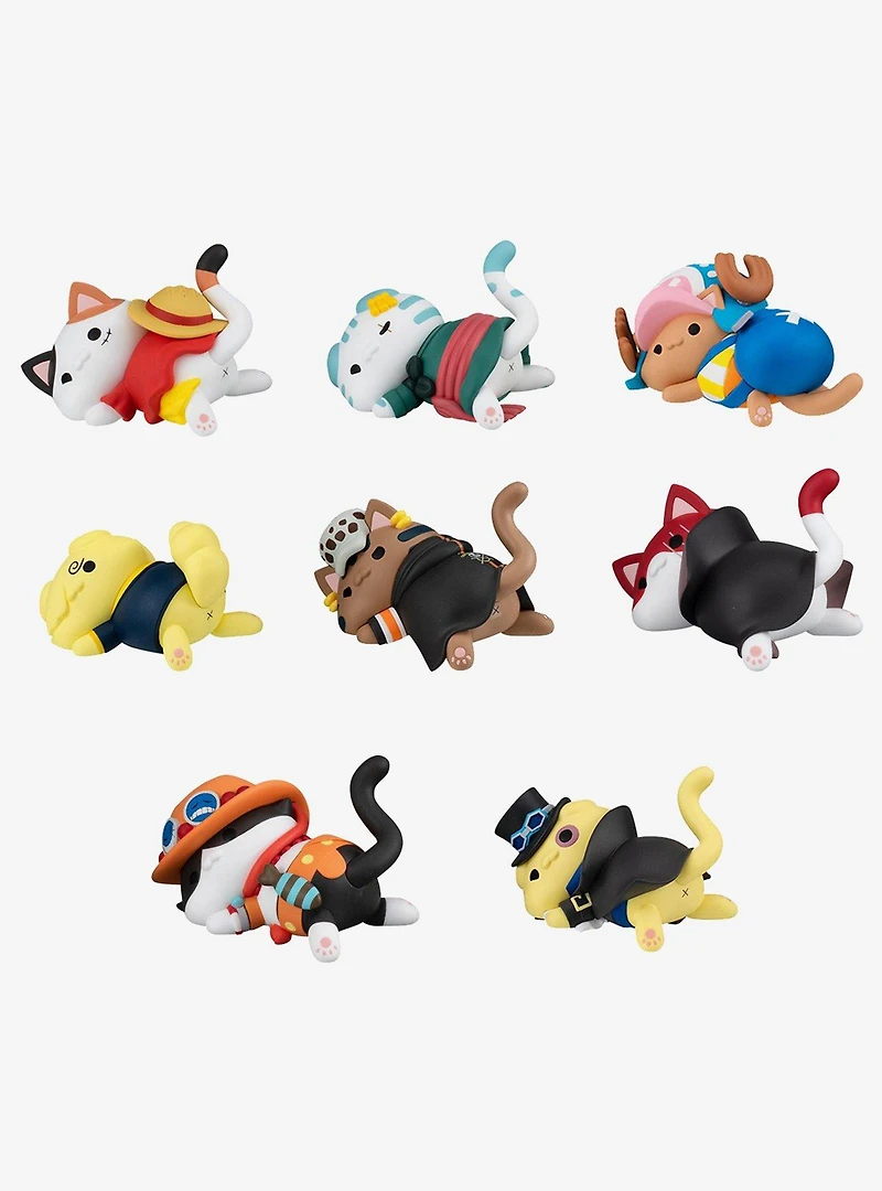 Megahouse One Piece Mega Cat Project Nyan Piece Nyan Sticky Kitties Blind Box Figure