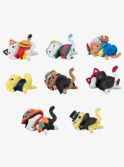 Megahouse One Piece Mega Cat Project Nyan Piece Nyan Sticky Kitties Blind Box Figure