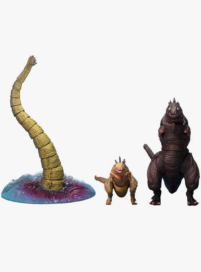 Bandai Namco Shin Godzilla S.H.MonsterArts Godzilla 2nd Form & 3rd Form & Giant Unidentified Creature Action Figure Set