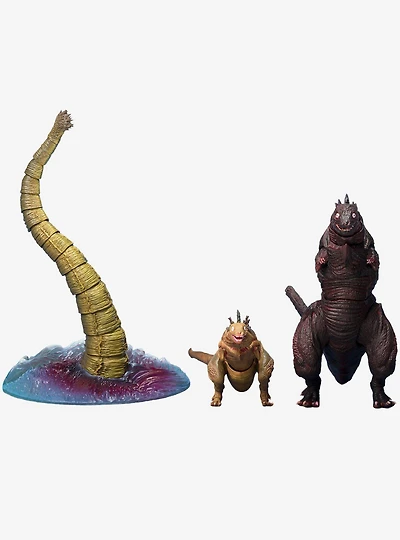 Bandai Namco Shin Godzilla S.H.MonsterArts Godzilla 2nd Form & 3rd Form & Giant Unidentified Creature Action Figure Set