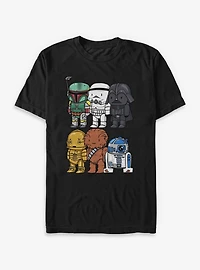 Star Wars Dark Side Rebel Alliance Cute Cartoon Big & Tall T-Shirt