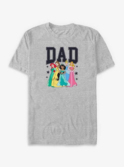 Disney Princesses Dad Collegiate Family Set Big & Tall T-Shirt