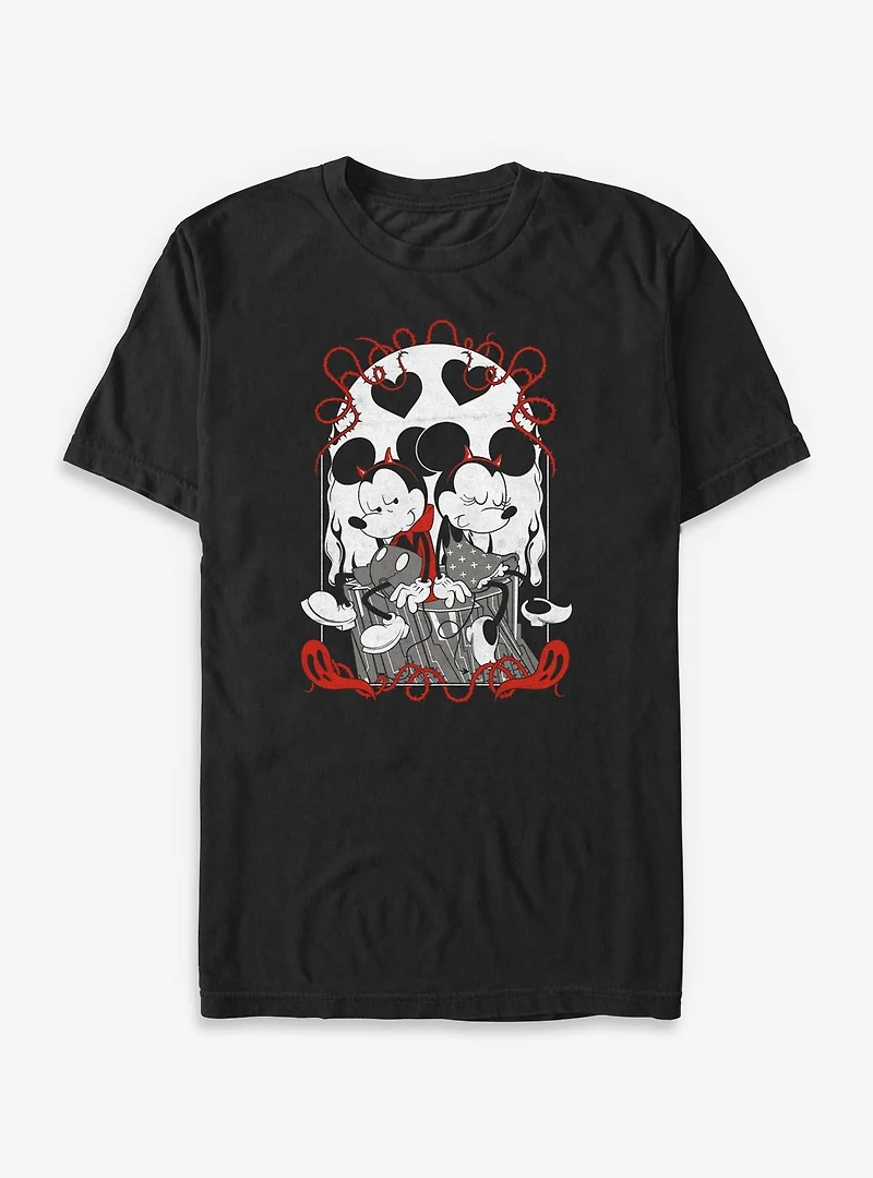 Disney Mickey Mouse N Minnie Goth Tarot Big & Tall T-Shirt