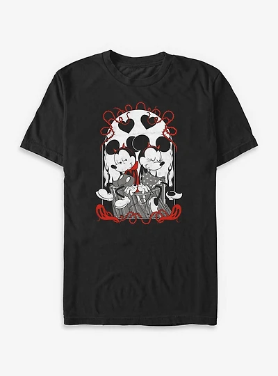 Disney Mickey Mouse N Minnie Goth Tarot Big & Tall T-Shirt