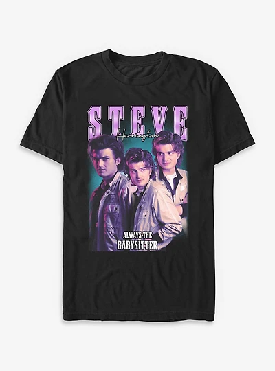 Stranger Things Steve Harrington Collage Big & Tall T-Shirt