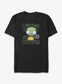 Invader Zim Taco Explosion Big & Tall T-Shirt