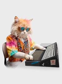 Cat Playhouse Cardboard Synthesiser Scratch Toy