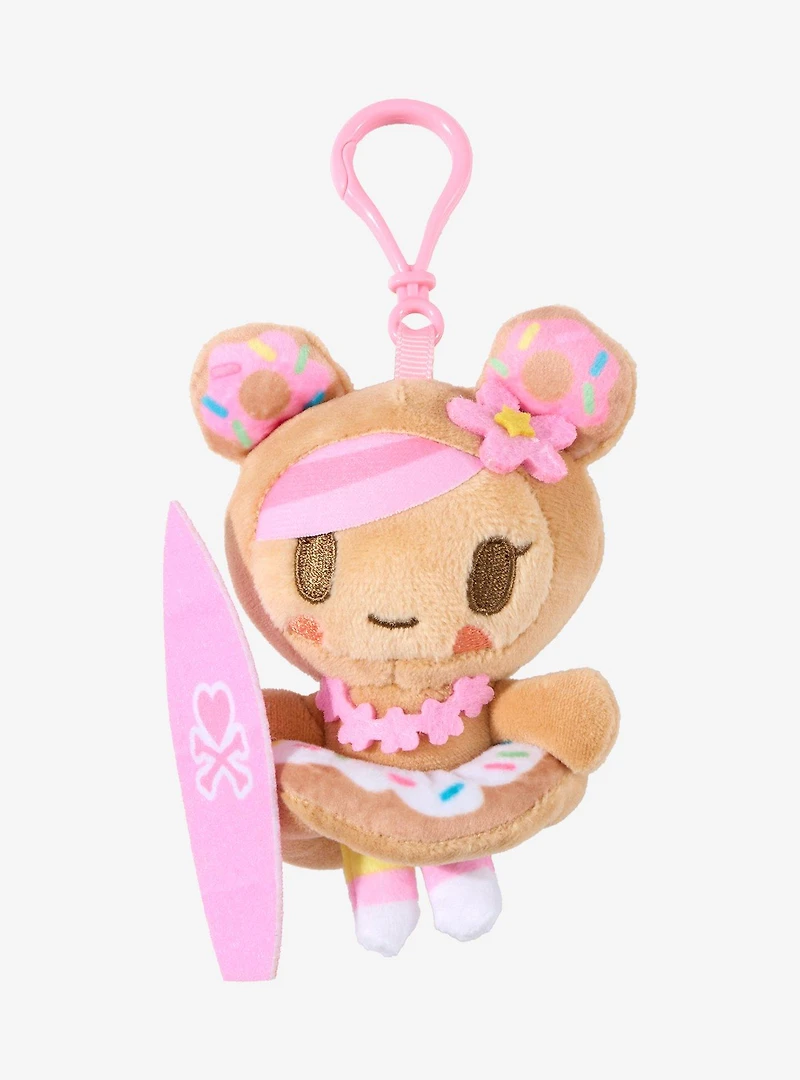 tokidoki Surfin' Donutella Plush Keychain