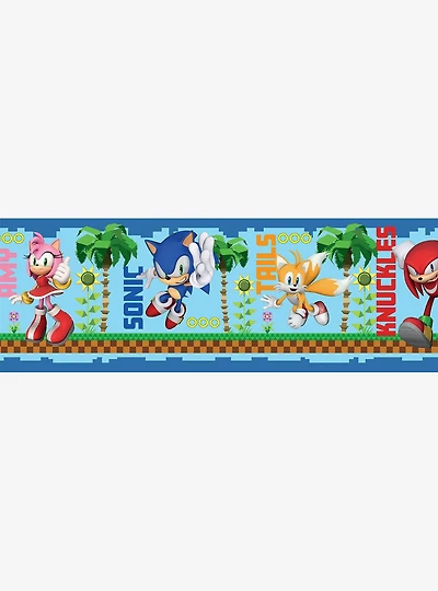 Sonic The Hedgehog Green Hill Characters Border Decal