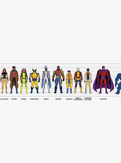 Marvel X-Men '97 Band of Mutants Red and Blue Border Decals