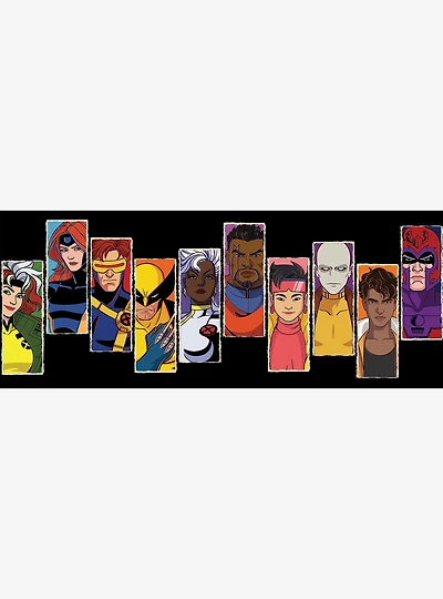 Marvel X-Men '97 Character Portraits Black Border Decals