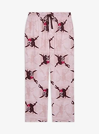 Disney Pirates of the Caribbean Jack Sparrow Jolly Roger Allover Print Sleep Pants - BoxLunch Exclusive