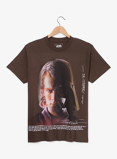 Star Wars Anakin & Darth Vader Portrait T-Shirt - BoxLunch Exclusive