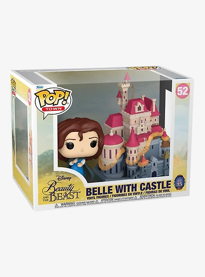 Funko Pop! Town Disney Beauty and the Beast Belle with Castle Vinyl Figure