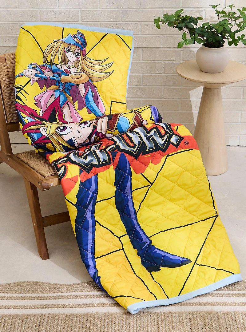 Yu-Gi-Oh! Retro Quilted Blanket — BoxLunch Exclusive