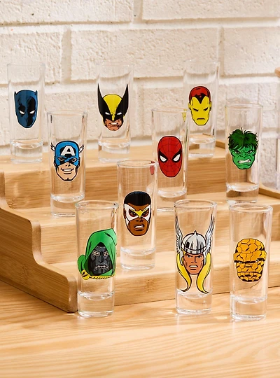 Marvel Heroes Blind Assorted Mini Glass - BoxLunch Exclusive