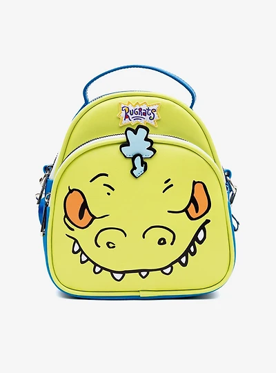Rugrats Reptar Character Close Up Applique With Rawr Crossbody Bag