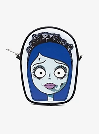 Corpse Bride Emily Face Applique Crossbody Bag
