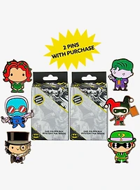 DC Comics Chibi Villains Mystery Enamel Pin Blind Box Series 2 Pack