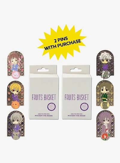 Fruits Basket Mystery Enamel Pin Blind Box Series 2 Pack