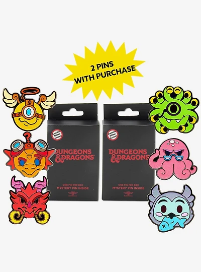 Dungeons & Dragons Mystery Enamel Pin Blind Box Series 2 Pack