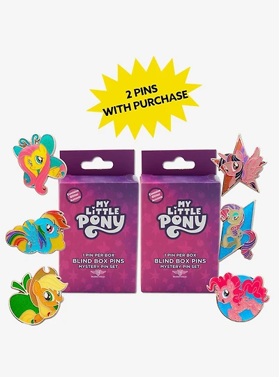 My Little Pony Mystery Enamel Pin Blind Box Series #1 2 Pack