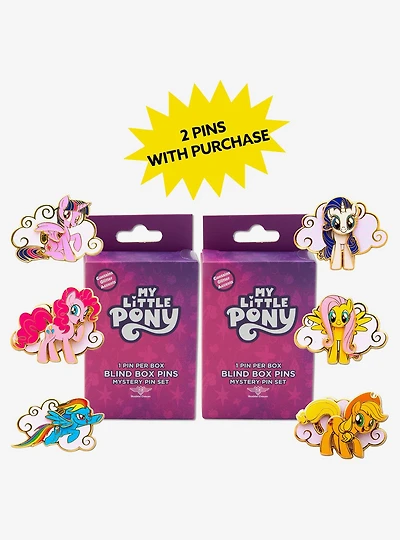 My Little Pony Interactive Mystery Enamel Pin Blind Box Series 2 Pack